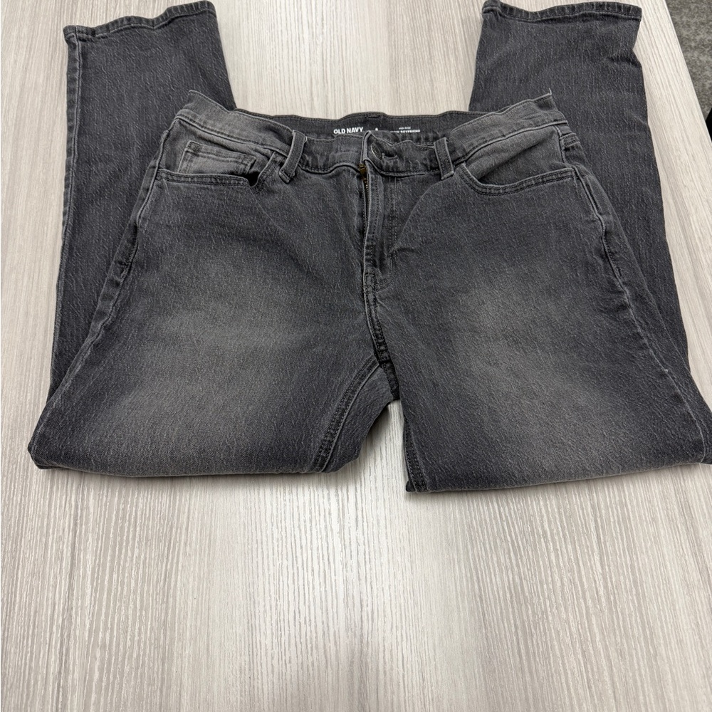 Old Navy Women's Dark Gray Straight Leg Jeans